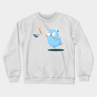 Golang Gopher Go Rage Crewneck Sweatshirt